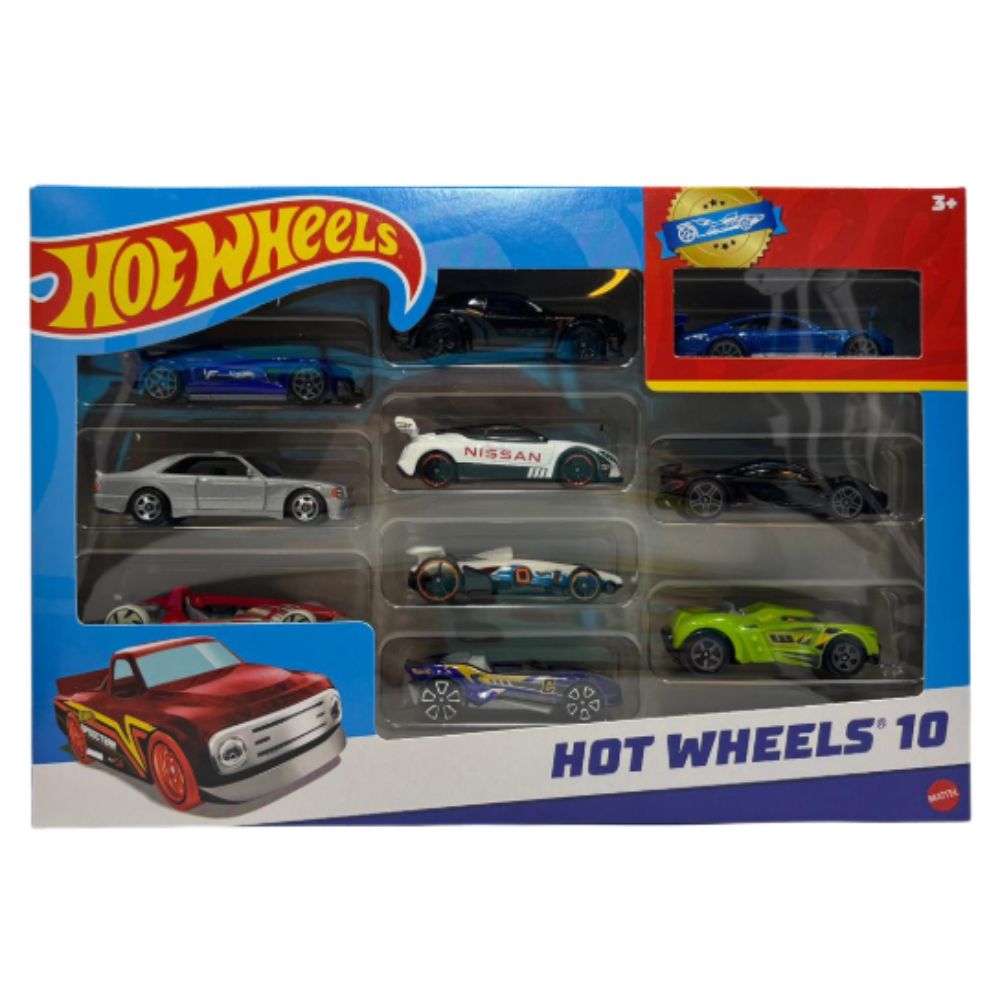 Hot Wheels Pack De 10 Carros Modelos Variados
