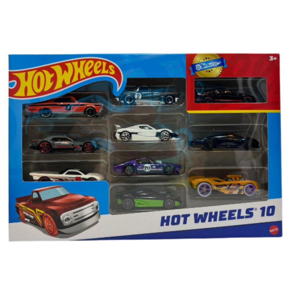 Hot Wheels Pack De 10 Carros Modelos Variados