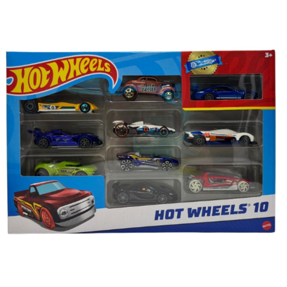 Hot Wheels Pack De 10 Carros Modelos Variados
