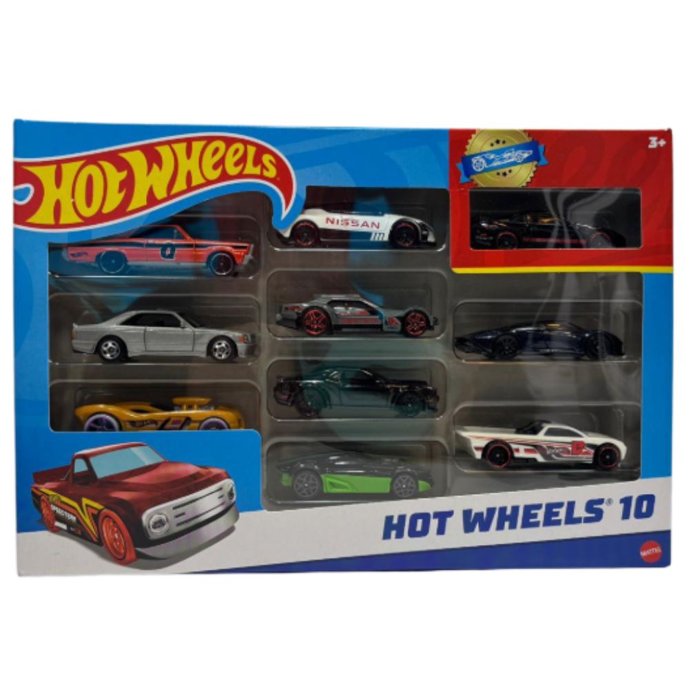 Hot Wheels Pack De 10 Carros Modelos Variados