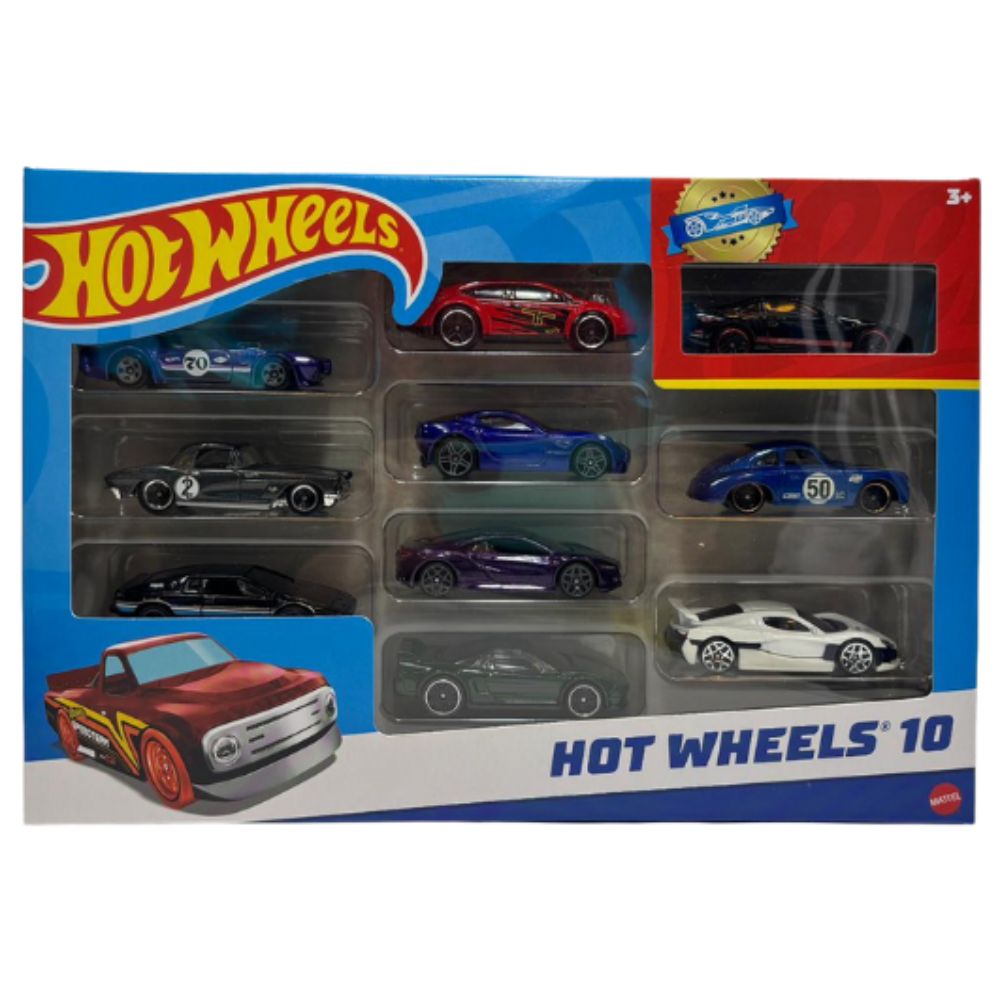 Hot Wheels Pack De 10 Carros Modelos Variados