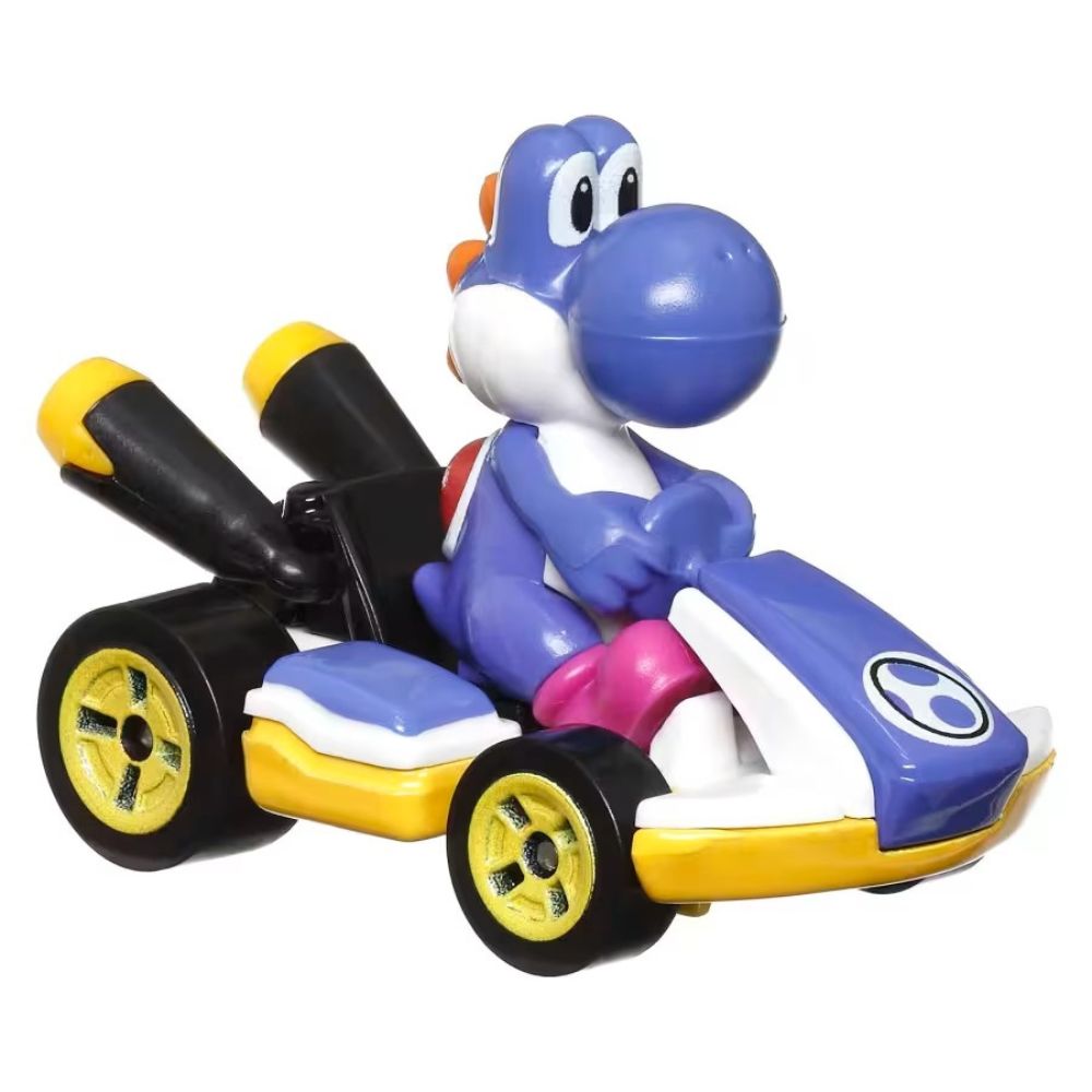 Hot Wheels Mario Kart Blue Yoshi Standard Kart