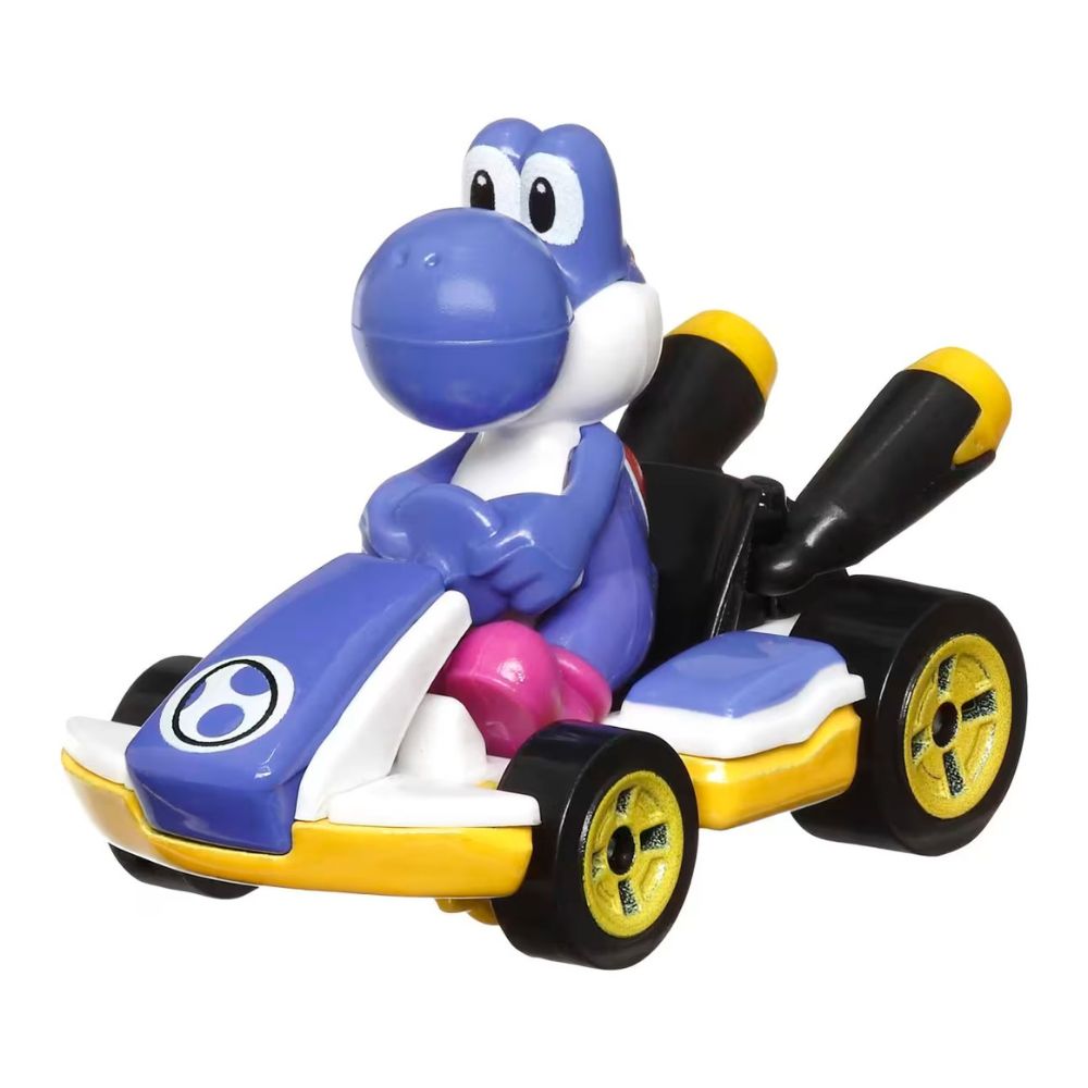Hot Wheels Mario Kart Blue Yoshi Standard Kart