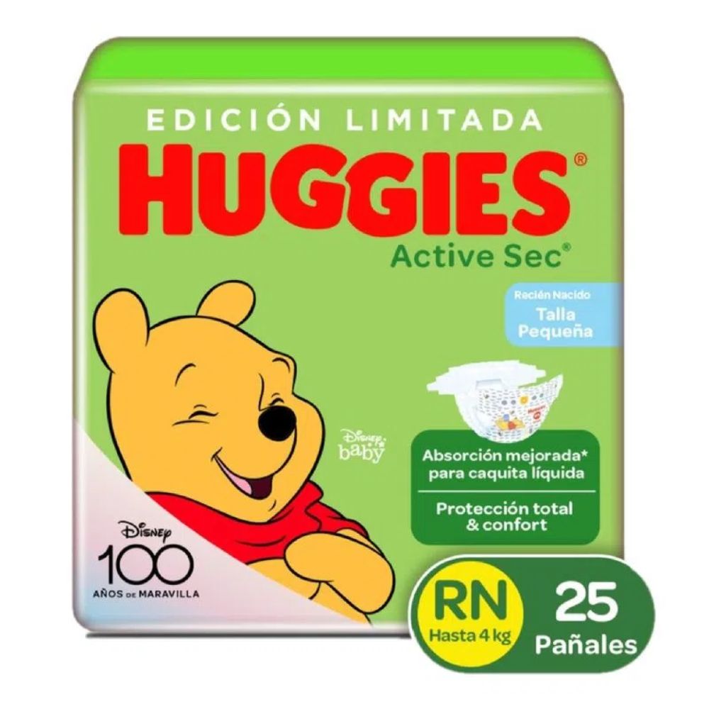 Huggies Pañal Disney Active Sec RN 25und