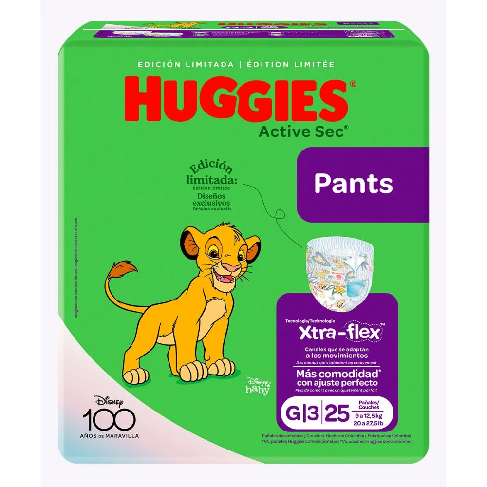 Huggies Disney Pants Active Sec G 25und