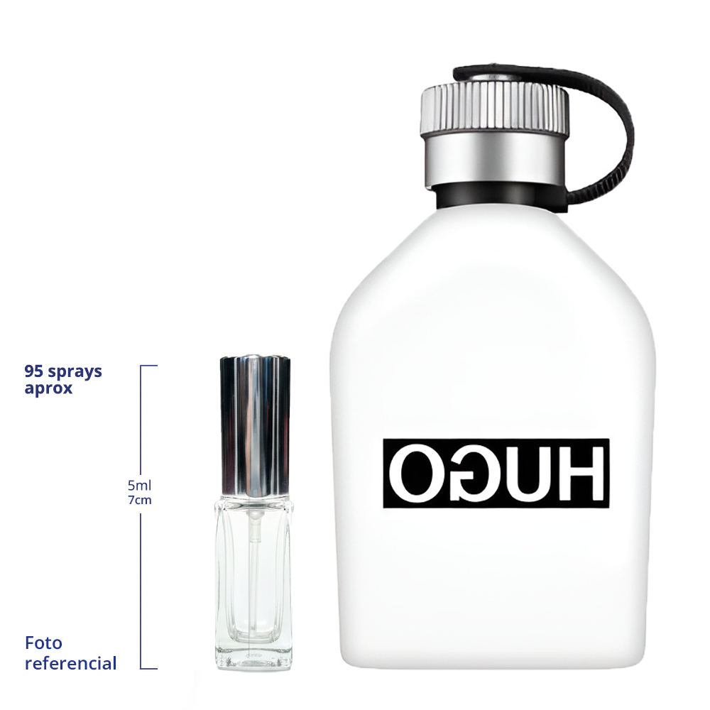 Hugo Boss Reversed Decant Travel Size 5ml y 10ml de 75 a 150 Sprays Aprox Eau de Toilette For Men