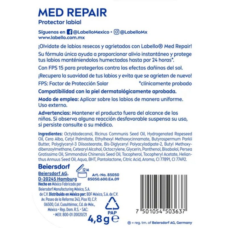 Labello by Nivea Med Repair Protector Labial FPS15