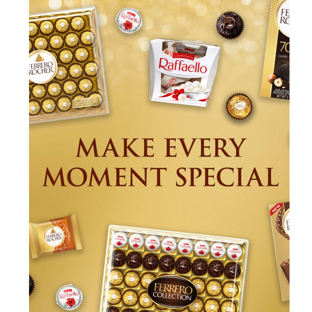 Ferrero Rocher Valentines Chocolates Premium 16 Bombones