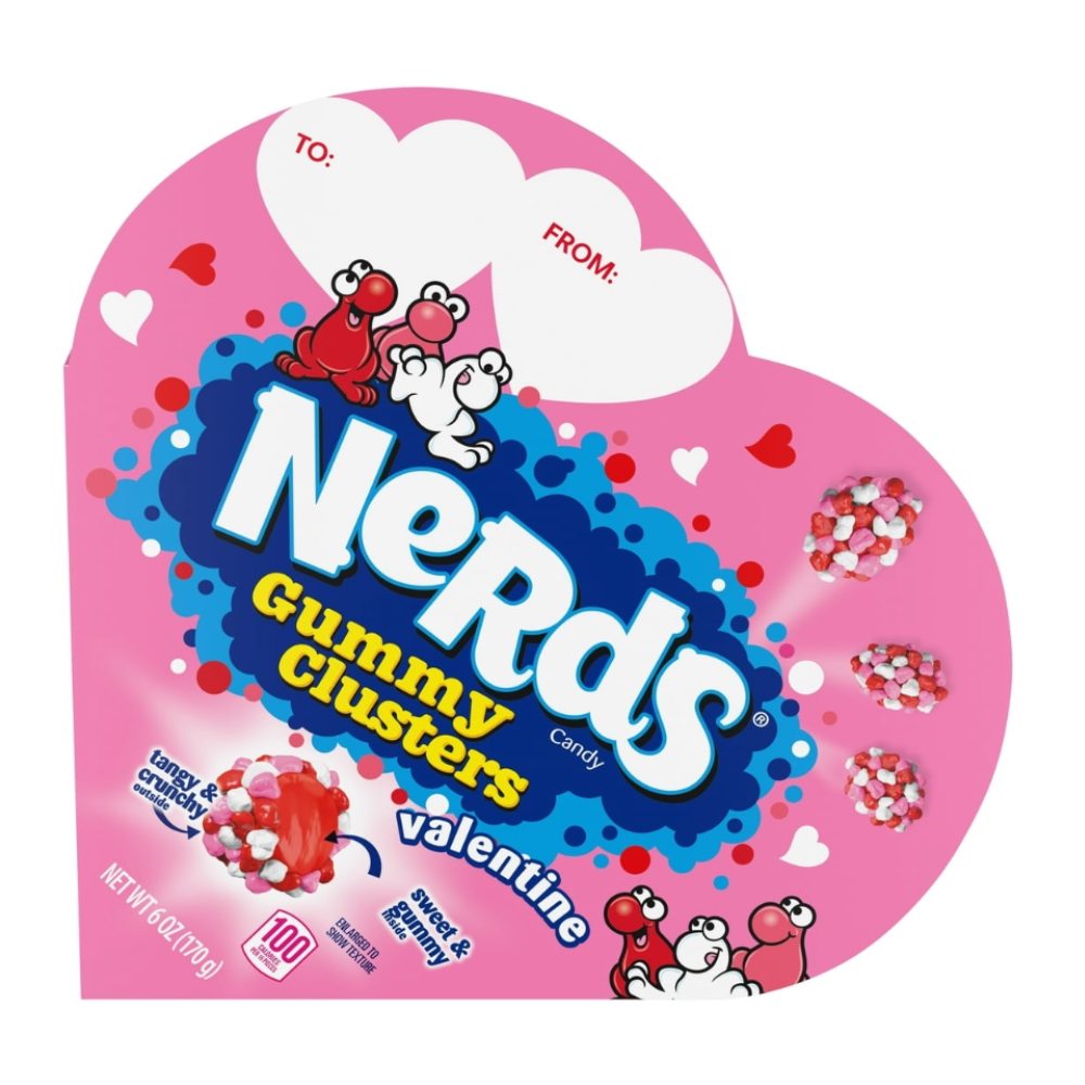 Nerds Valentines Gummy Clusters 170 gramos