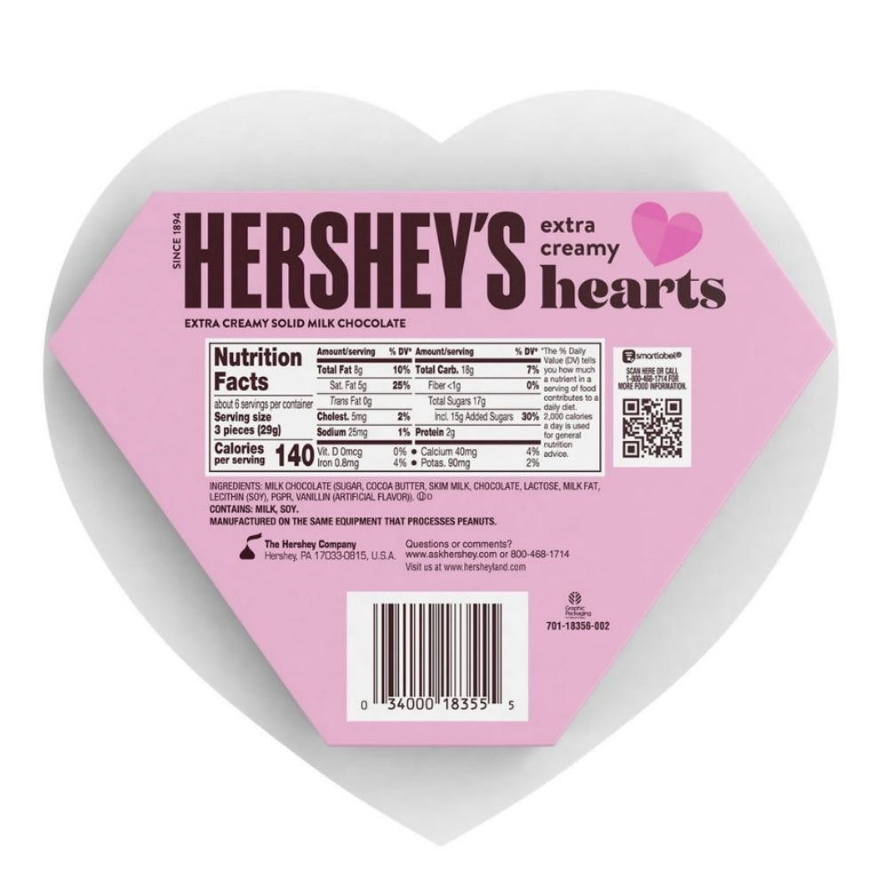Hershey’s Valentines Chocolates en Forma de Corazon 181 gramos