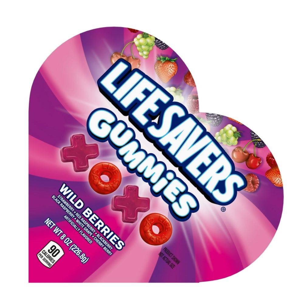 Life Savers Valentines Gomitas Sabor Wild Berries 226.8 gramos