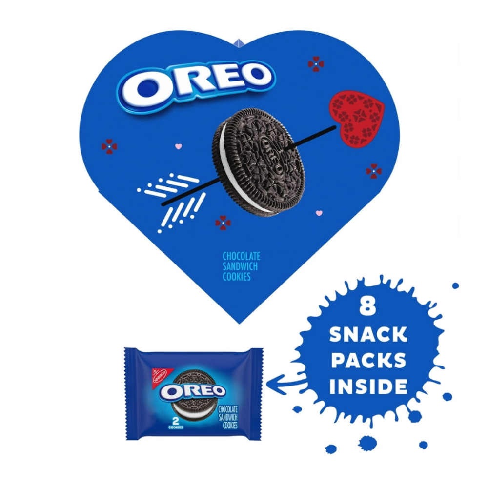 Oreo Valentines Galletas contiene 8 Paquetes de 22 gramos