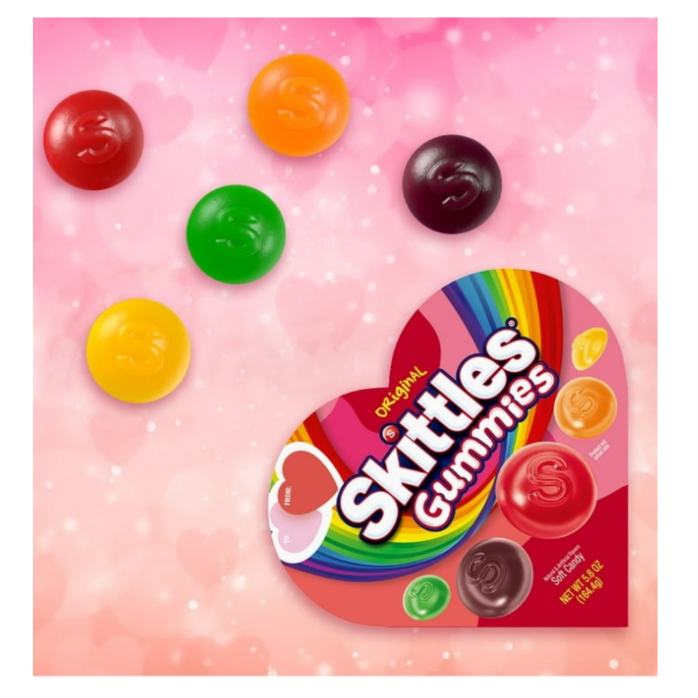 Skittles Valentines Gomitas Sabor Original 164.4 gramos