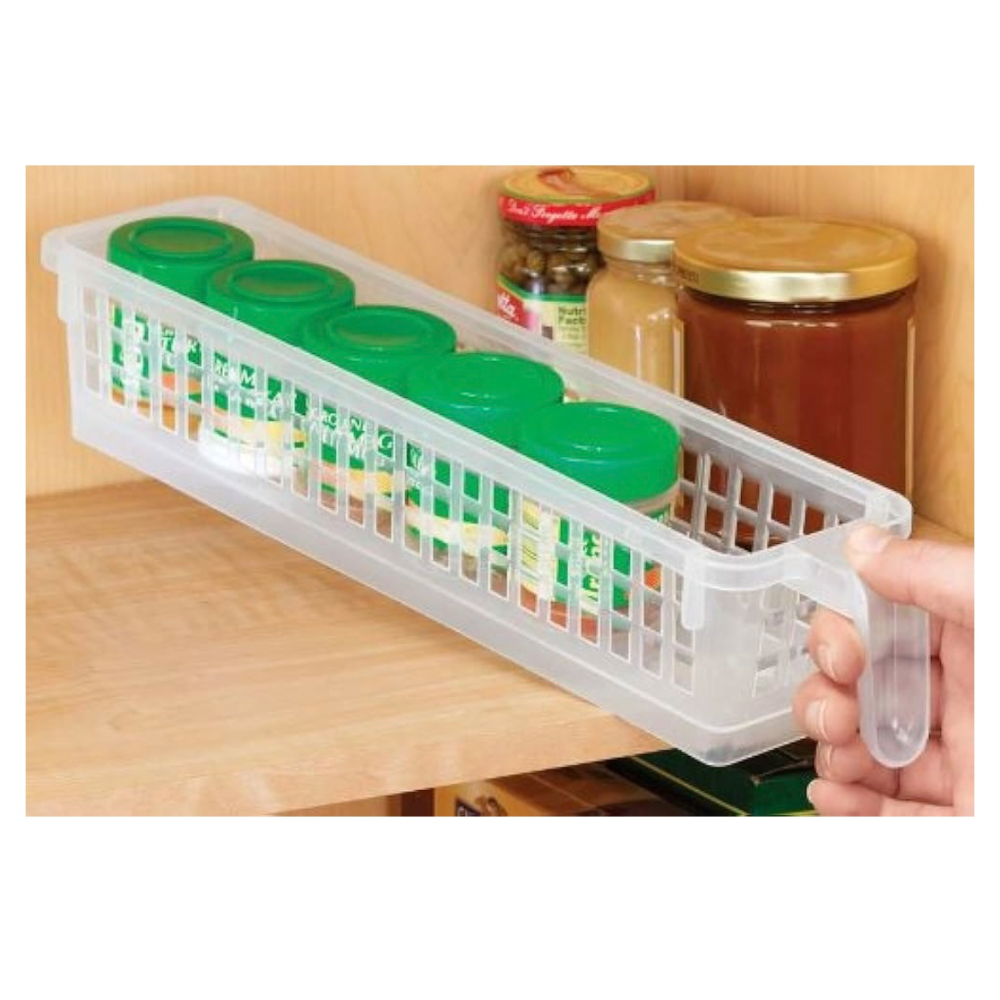 Organizador Para Especies Transparente con Asa Home Basics 33.7 x 6.4 x 6.7 cm