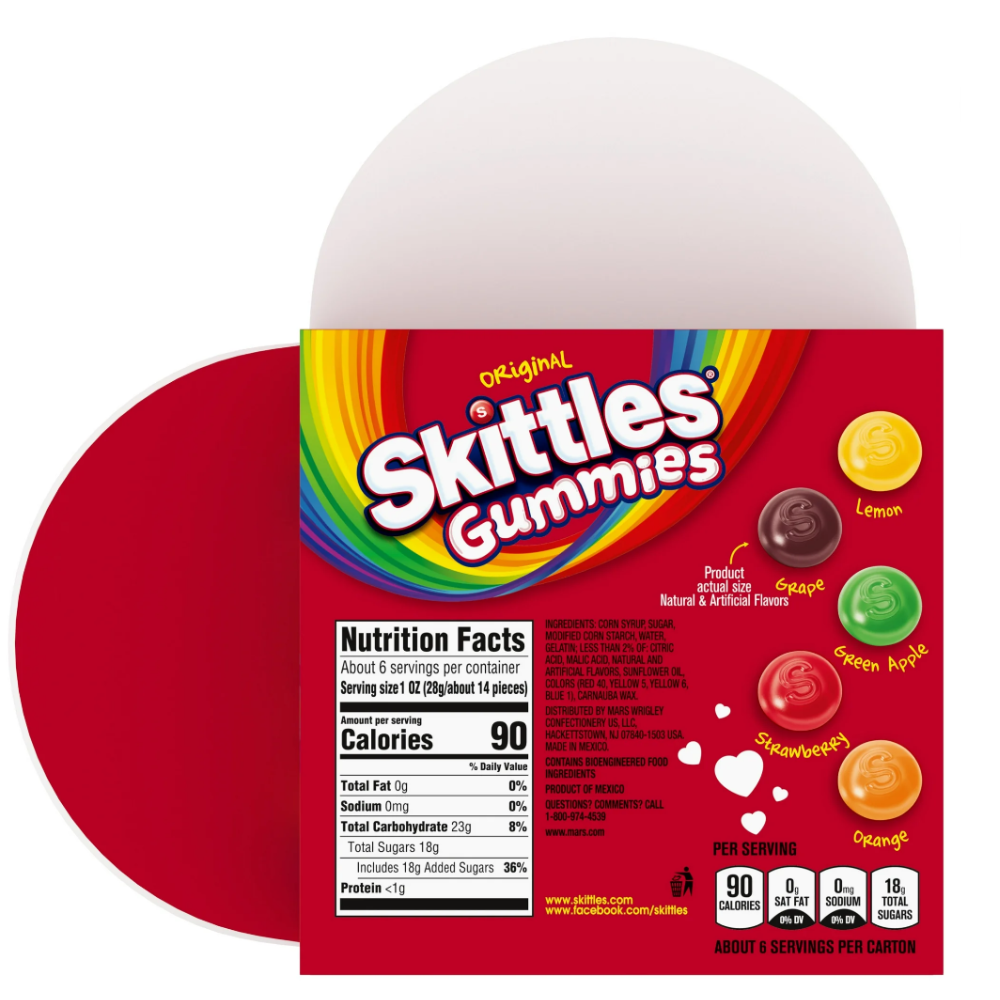 Skittles Gomitas Sabor Original 164.4 gramos