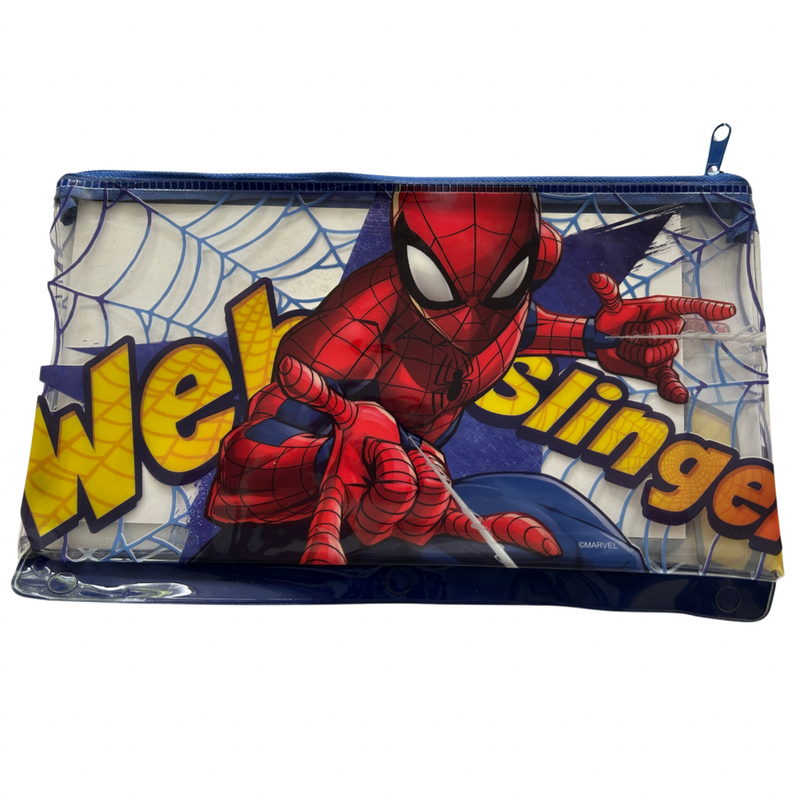 Spider Man Cartuchera con Agujeros para Carpeta de Aros