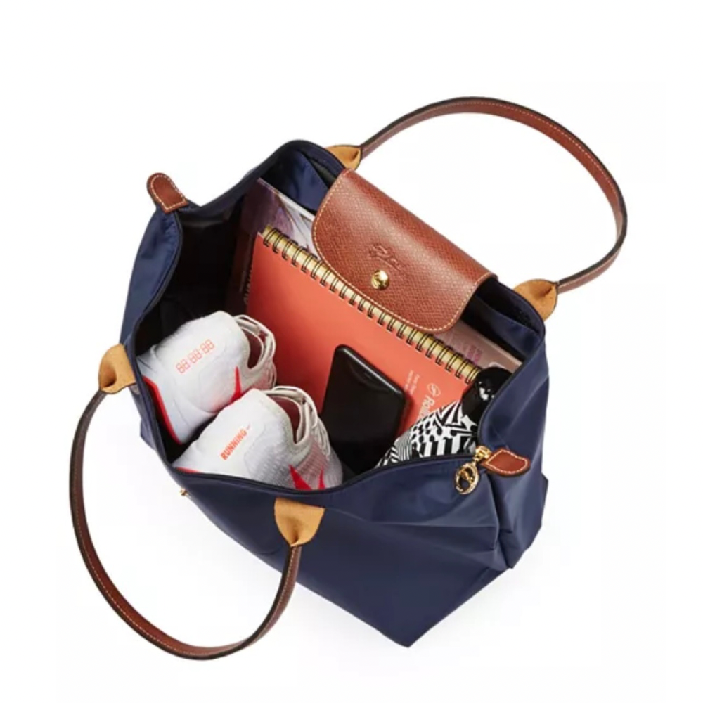 Longchamp Cartera Le Pliage Shoulder Bag Large Color Navy