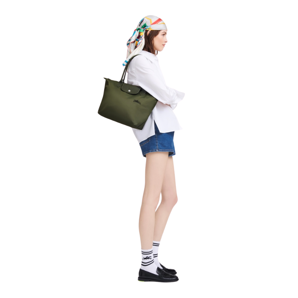 Longchamp Cartera Le Pliage Shoulder Bag Medium Color Forest