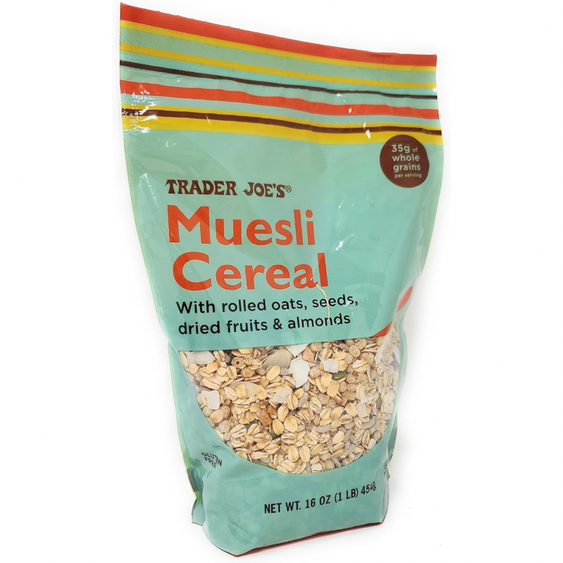 Trader Joe's Cereal Muesli With Rolled Oats, Seeds, Dried Fruit & Almonds 454g