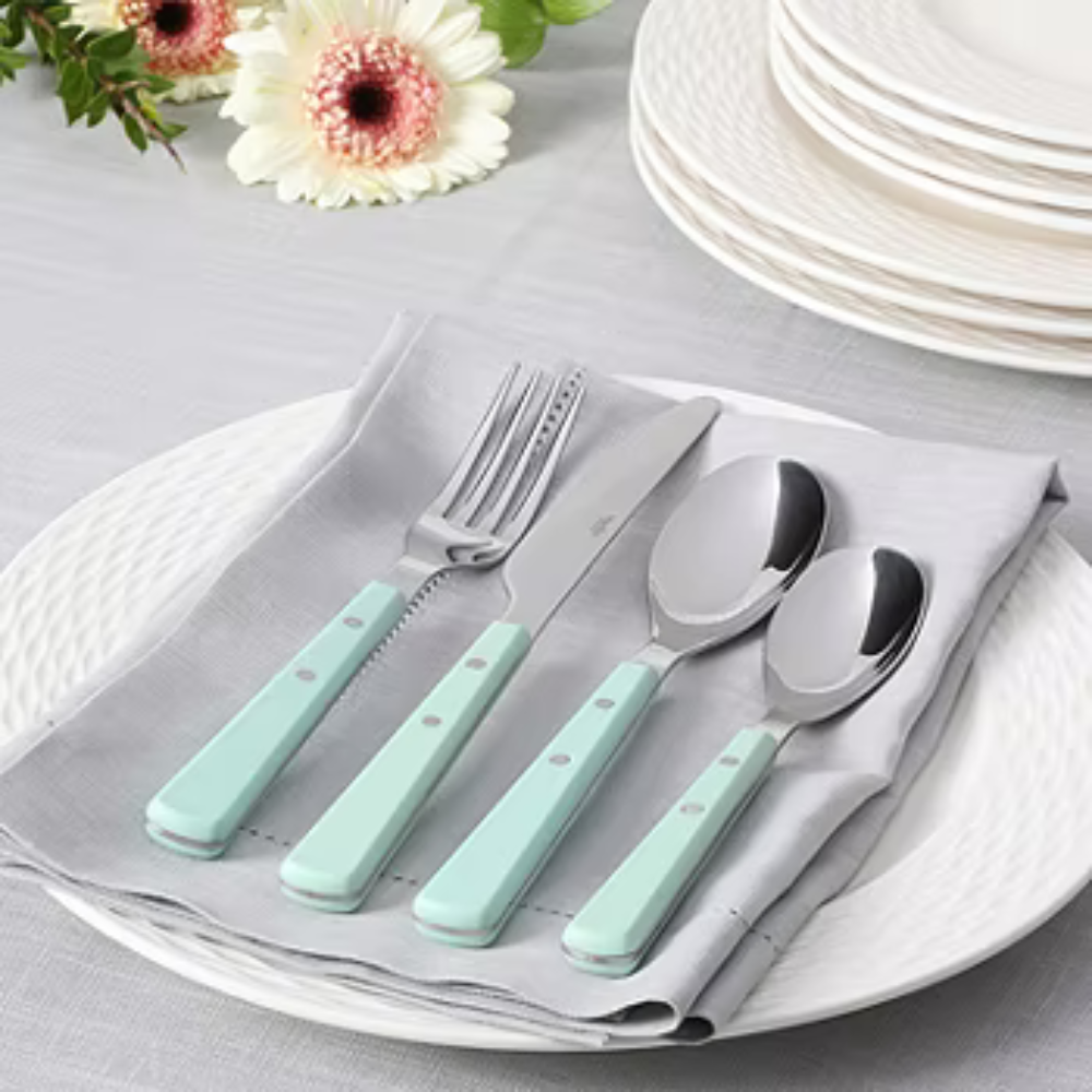 Set De Cubiertos Martha Stewart 16 Und Stainless Steel Garden Cottage