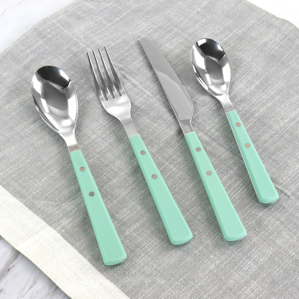 Set De Cubiertos Martha Stewart 16 Und Stainless Steel Garden Cottage