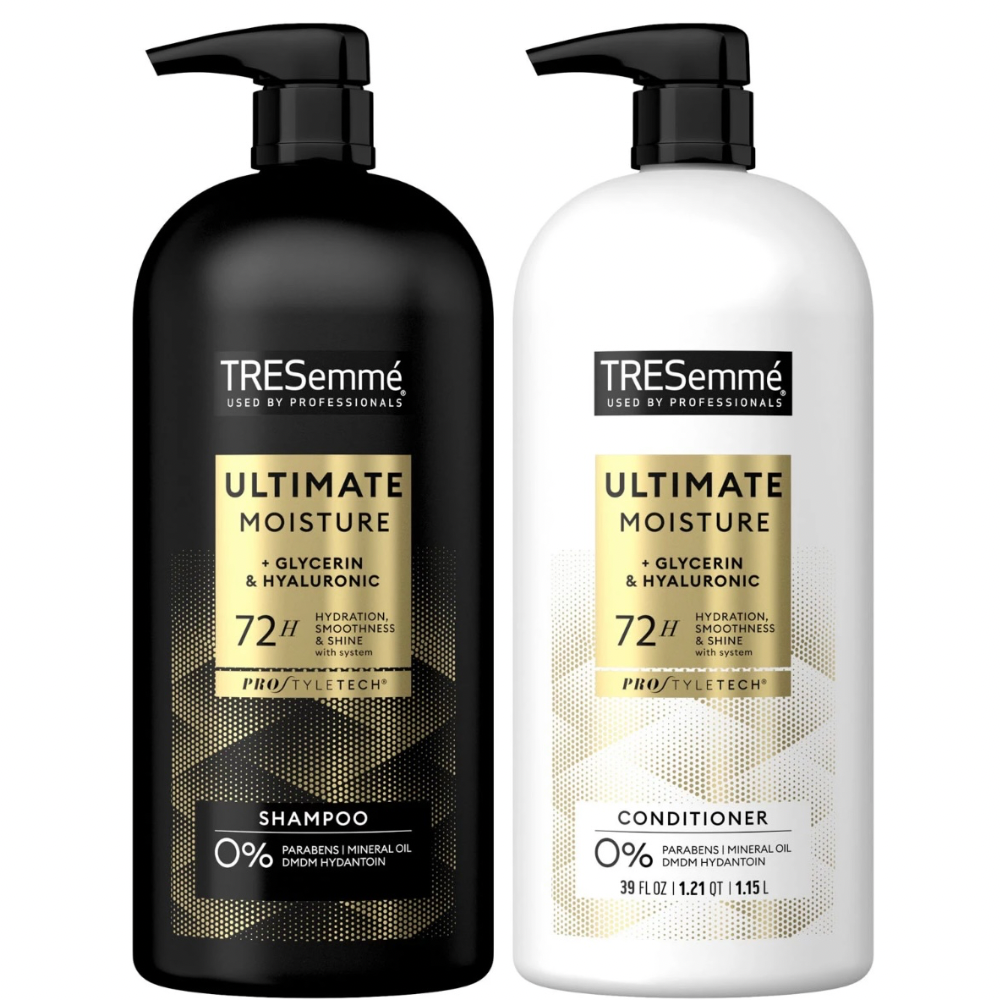 TRESemme Set de Shampoo y Acondicionador con Hyaluronic y Glycerin Ultimate Moisture 1.15 Litro