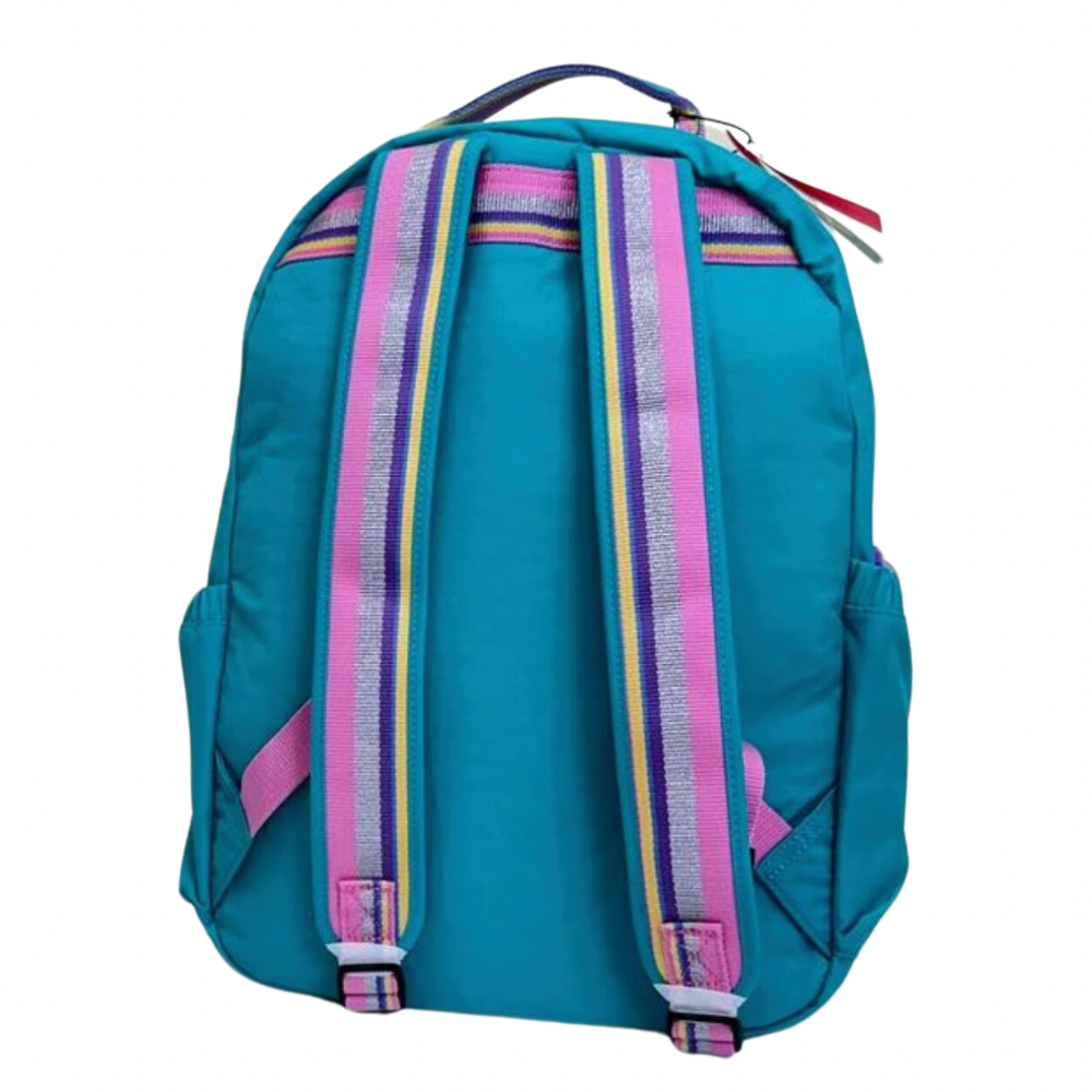 Kipling Bulto Rainbow Pop Peacock Teal Seoul GM Backpack