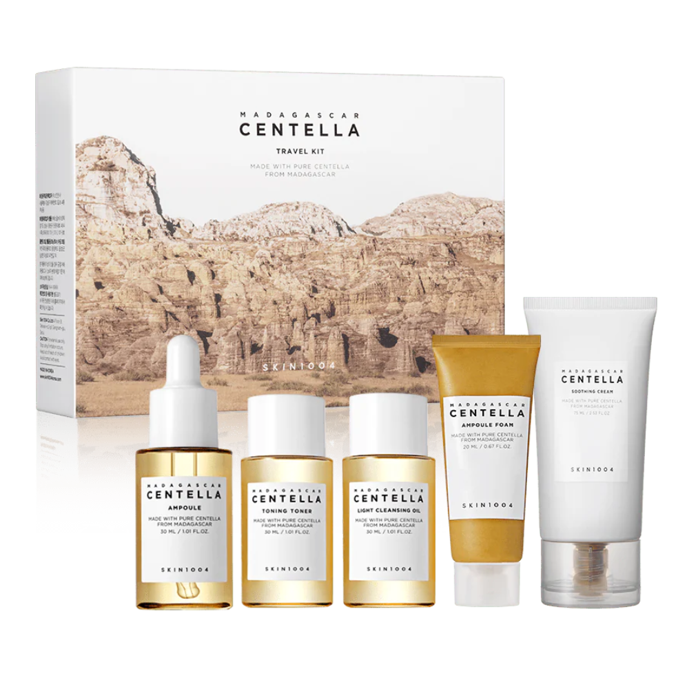 Skin1004 Centella Travel Kit
100% Centella Asiatica Extract from Madagascar Set of 5