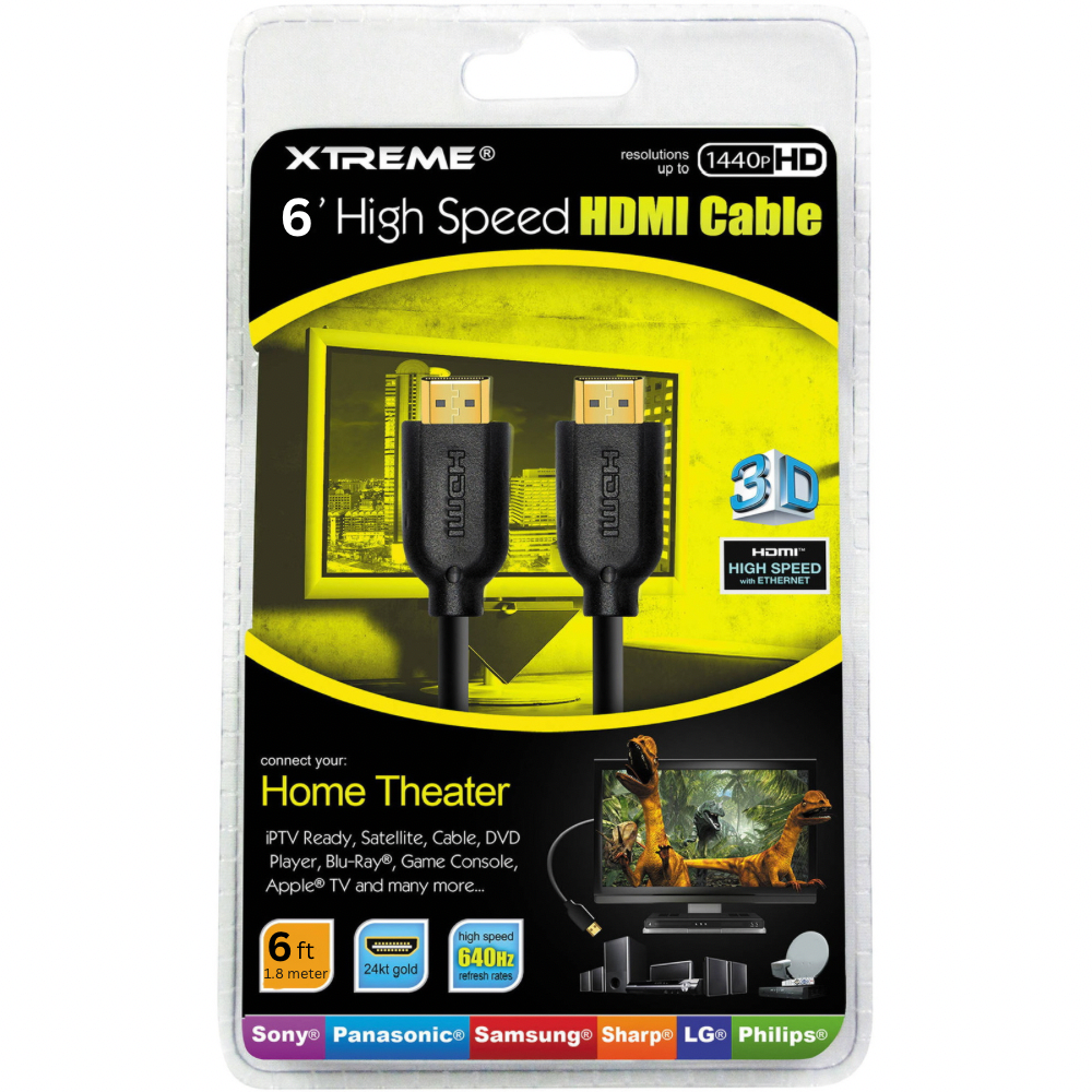 Cable HDMI Xtreme High Speed 6 feet 1.8 metros