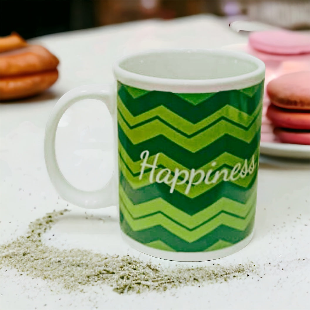 Mug Con Frase Happiness