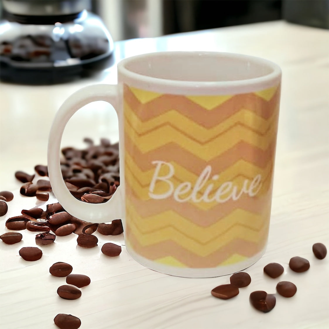 Mug con Frase Believe