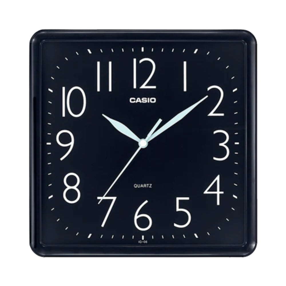 Casio Reloj de Pared Cuadrado Black