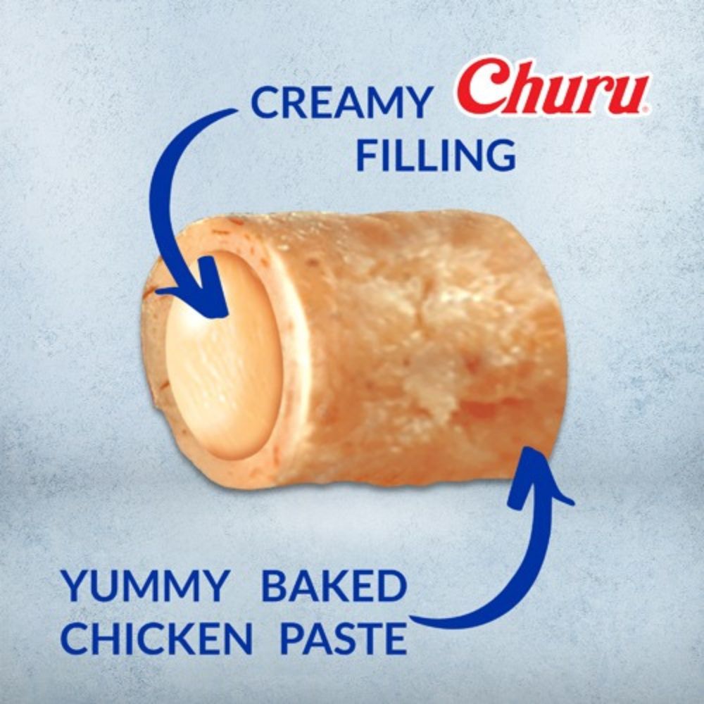Inaba Dog Churu Bites Treat Chicken Snack Para Perros 8Und
