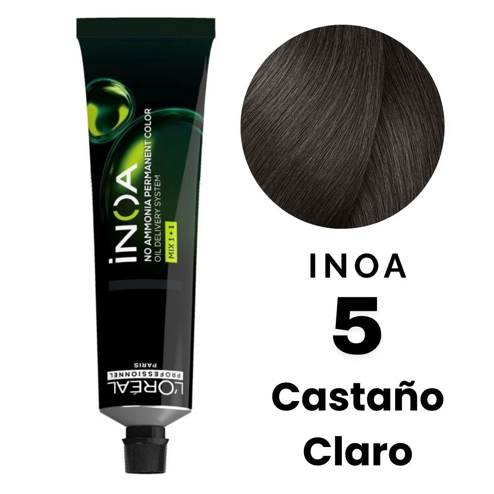 L'Oreal Tinte Inoa Profesional Color Nro5 Castaño Claro 60gr