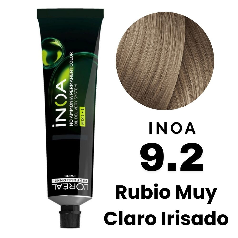 L'Oreal Tinte Inoa Profesional Nro.9.2 Rubio Muy Claro Irisado  60gr