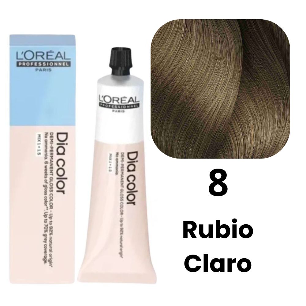 L'Oreal Tinte Dia Color N.8 Rubio Claro Sin Amoniaco 60ml