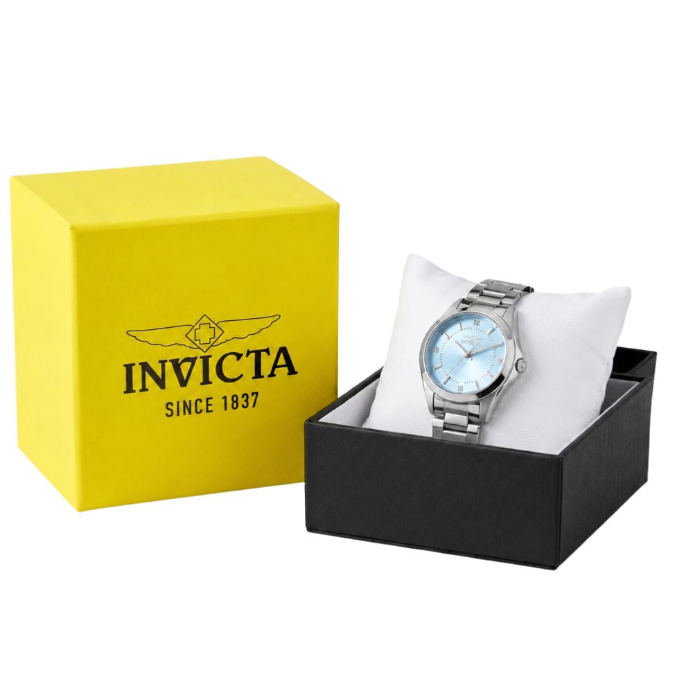Invicta Celestial 70246 Reloj Para Damas Plateado Mica Azul Claro 30mm