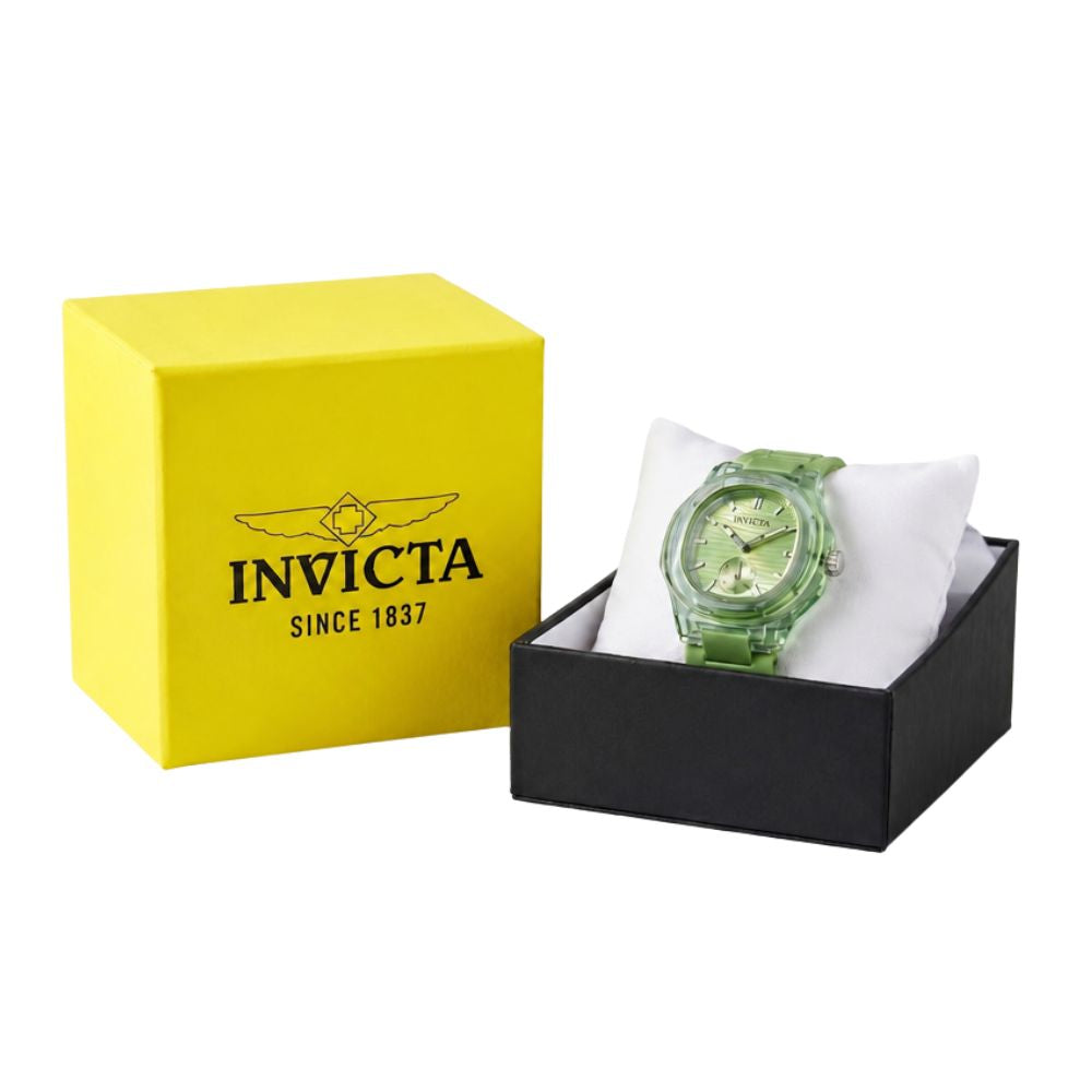 Invicta Celestial 70401 Reloj Para Damas Verde Transparente 34.8mm