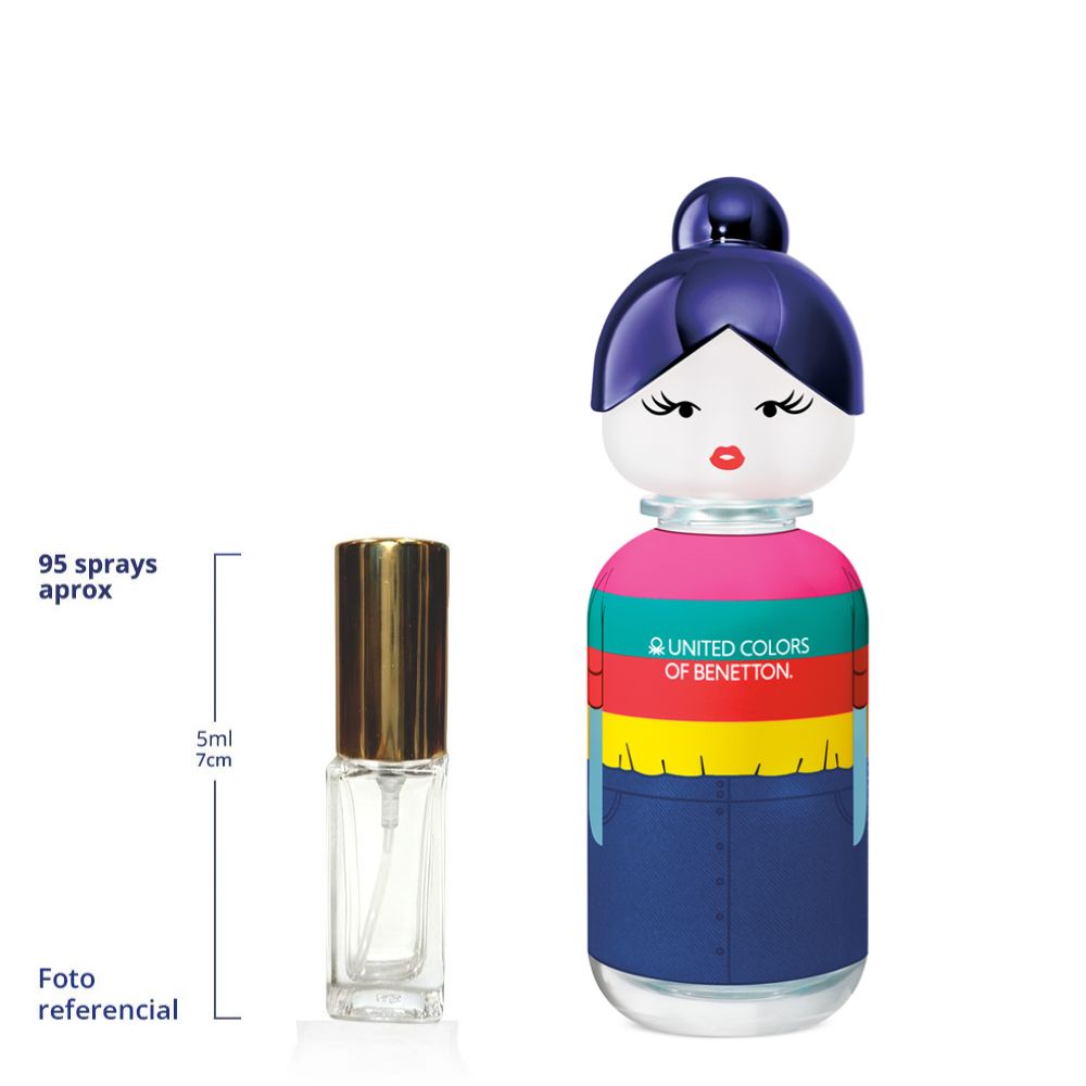 Benetton United Color Sisterland Blue Nerol Decant Travel Size Eau de Toilette For Woman