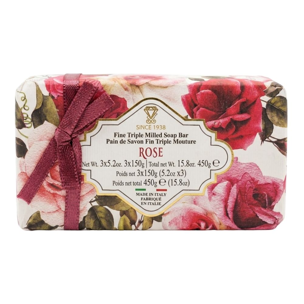 Jabón de Barra Zeni Since 1938 Rose Pack 3 Und
