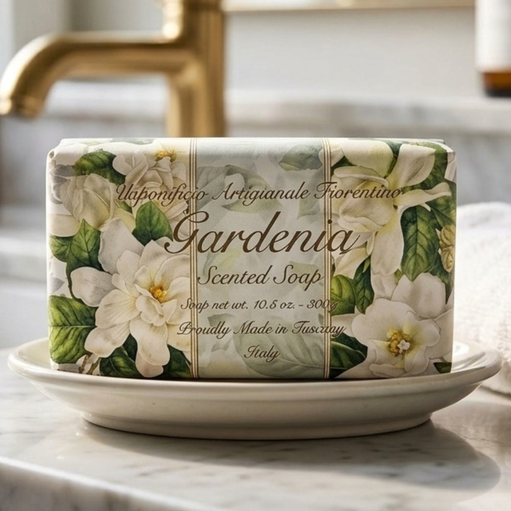 Jabón En Barra Saponificio Artigianale Fiorentino Gardenia 300g