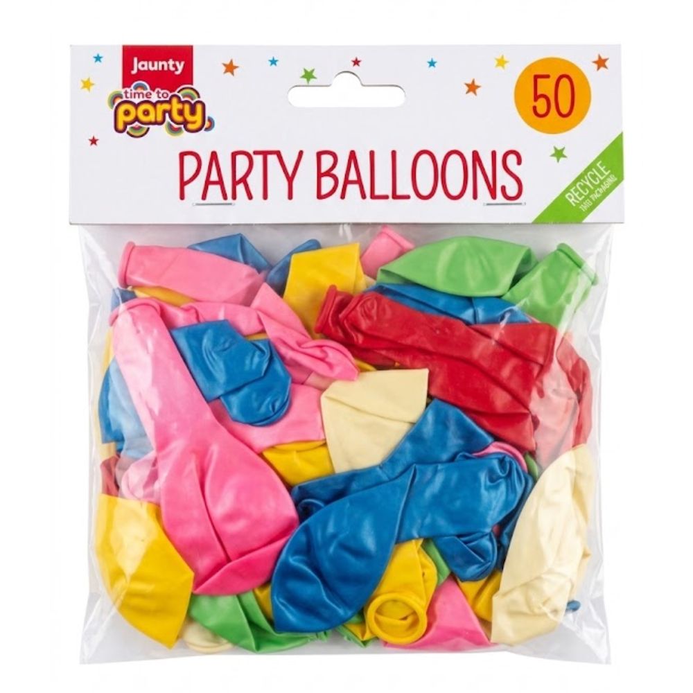 Jaunty Party Globos Surtidos 50Und