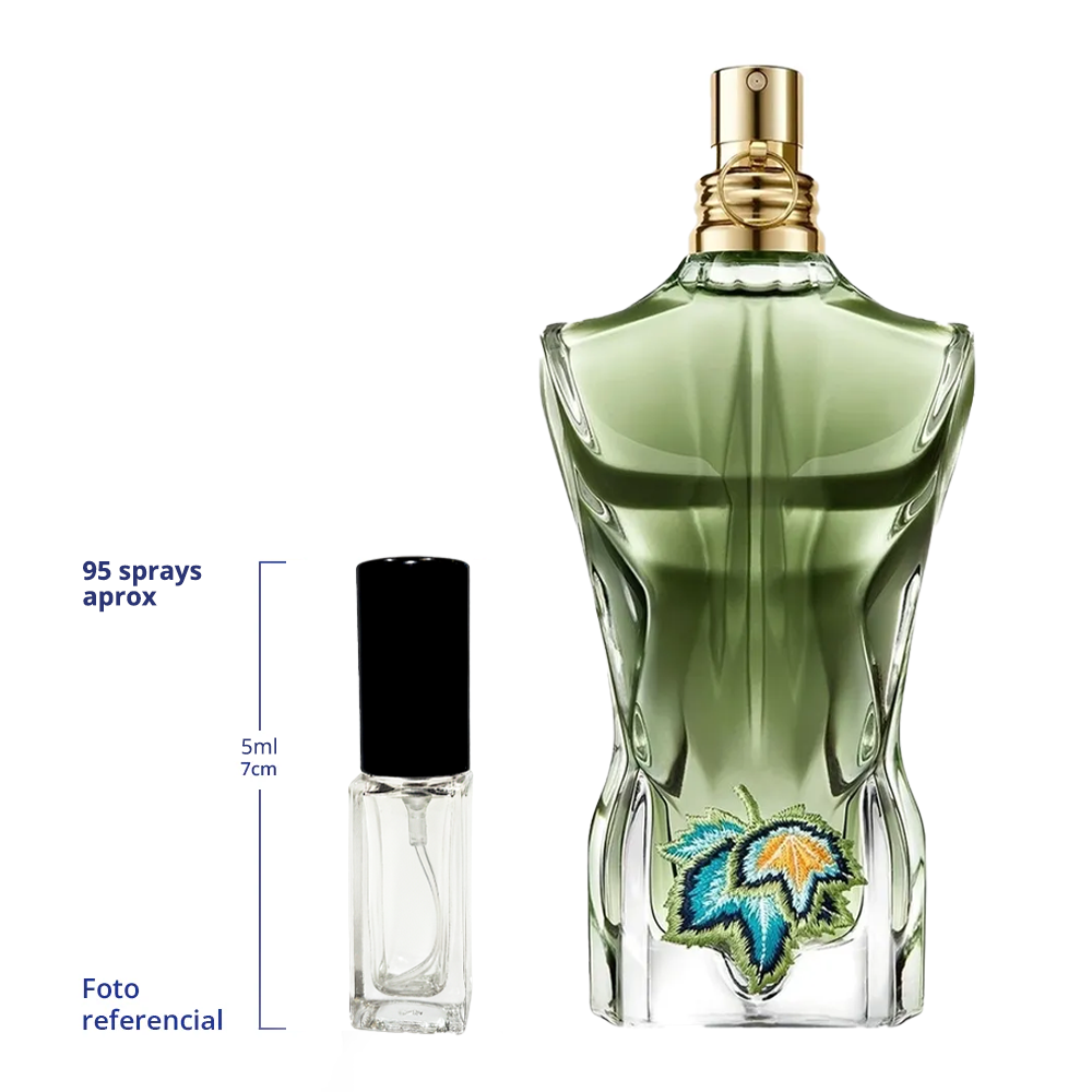 Jean Paul Gaultier Le Beau Paradise Garden Decant Travel Size 5ml y 10ml 75 a 150 Sprays Aprox Eau De Parfum For Men