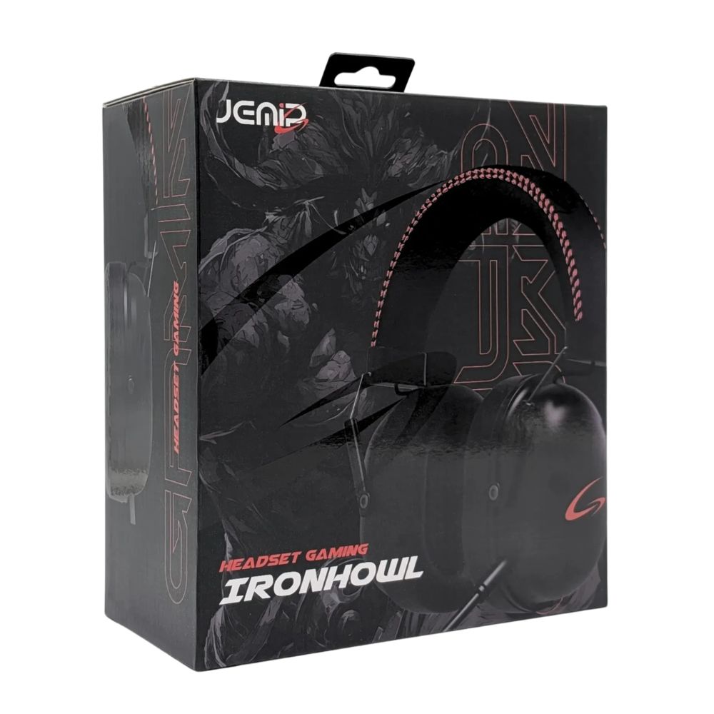 Jemip Audífonos Con Micrófono Gaming Ironhoul Color Negro