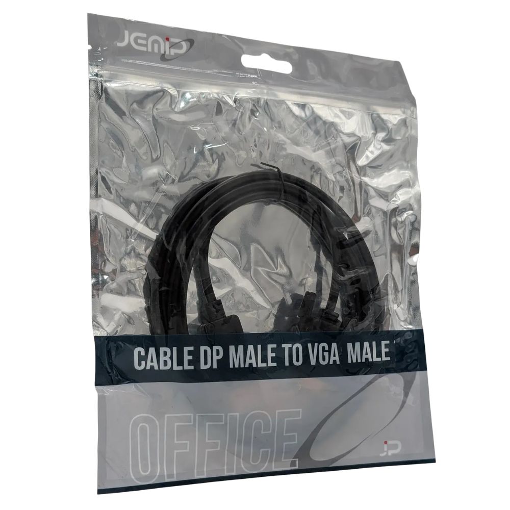 Jemip Cable Adaptador DP Macho A VGA Hembra Color Negro