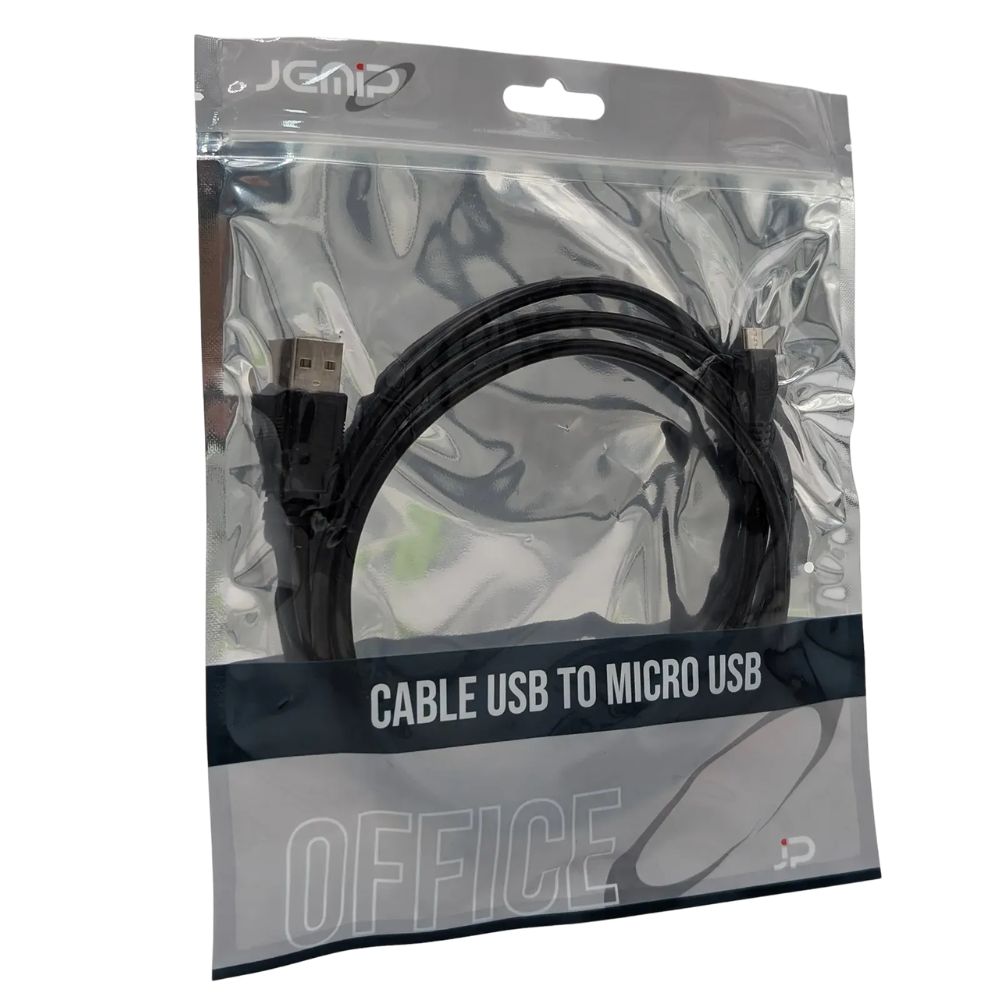 Jemip Cable Office USB 2.0 Macho A Micro USB Color Negro 1.5MT