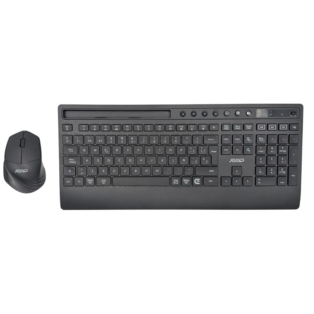 Jemip Combo De Teclado + Mouse Inalambrico Magnum Color Negro