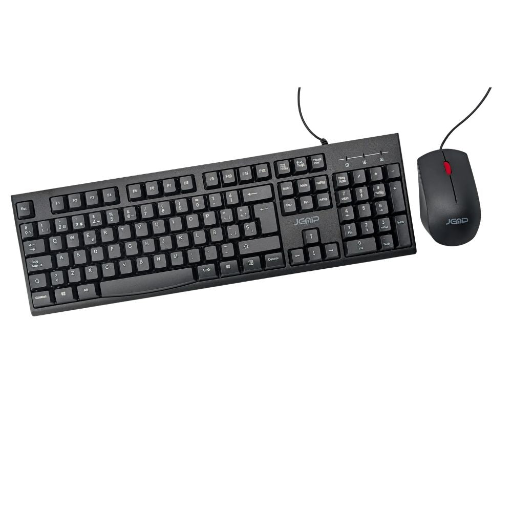 Jemip Combo De Teclado + Mouse Office Color Negro