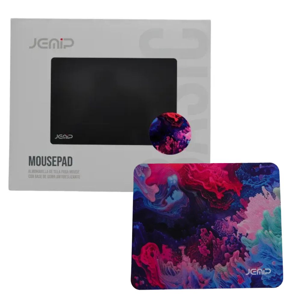 Jemip Mouse Pad Basic Flores De Coral Con Base Antideslizante