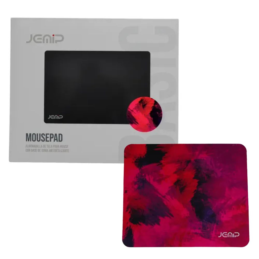 Jemip Mouse Pad Basic Magenta Afrodita Con Base Antideslizante
